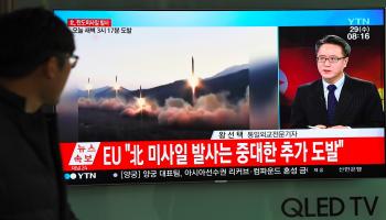كوريا الشمالية/تجربة نووية/سياسة/ (فرانس برس)