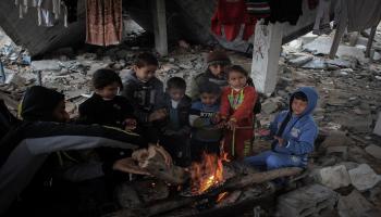 أطفال غزة في العاصفة