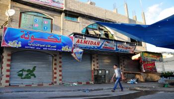 محلات غزة مغلقة بسبب العدوان (صورة خاصة)