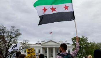 تظاهرات ضد الضربة الأميركية على سورية Eric Thayer/Getty
