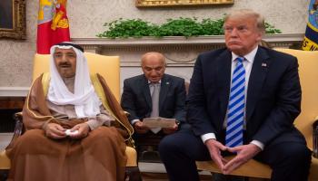 ترامب وأمير الكويت/سياسة