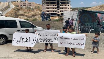 اعتصام بحيّ وادي الحمص بالقدس ضد هدم المساكن(مرام بخاري)