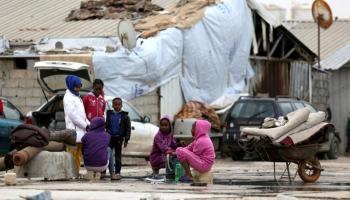 مخيم نازحي تاورغاء في طرابلس (الأورومتوسطي)