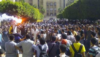 إصابة العشرات في اعتداء قوات الأمن في جامعة الإسكندرية