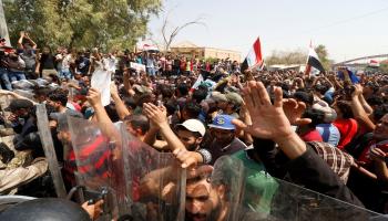 العراق/سياسة/احتجاجات الجنوب/(حيدر أبوالرزق/الأناضول)