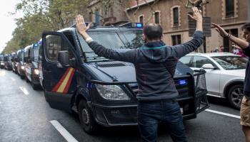 برشلونة/إسبانيا/استفتاء الانفصال/(Getty)