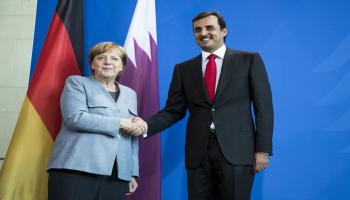 أمير قطر وميركل/ ألمانيا