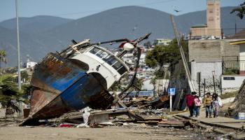 مركب مدمر في زلزال تشيلي- فرانس برس