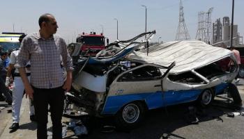حادث سير دموي جنوب القاهرة 12/6/2019 (فيسبوك)
