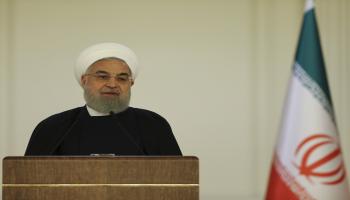 الرئيس الإيراني حسن روحاني (الأناضول)