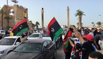 احتفالات سكان طرابلس (الأناضول/Hazem Turkia)