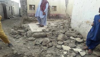 أضرار زلزال في أفغانستان(تويتر)