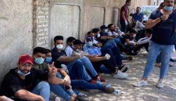 اعتصام خريجي كليات الطب العراقية للمطالبة بالتعيين (فيسبوك)
