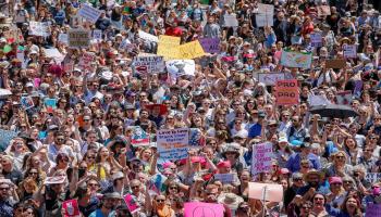 أستراليا-مجتمع- مسيرة نسائية في ملبورن ضد ترامب(واين تايلر/Getty)