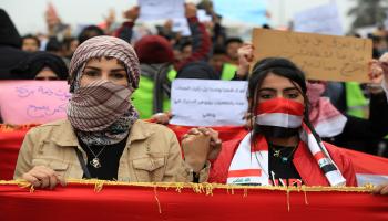 سياسة/احتجاجات العراق/(مرتضى سداني/الأناضول)