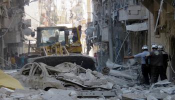 منازل مدمرة في سورية -اقتصاد-7-9-2016(إبراهيم أبوليث/الأناضول)