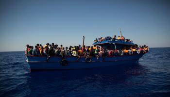 قوارب الهجرة في البحر المتوسط لا تتوقف(أنجيلوس تزورتزينيس/فرانس برس)