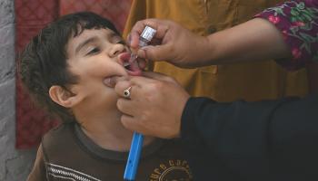 لقاح شلل الأطفال في باكستان- فرانس برس