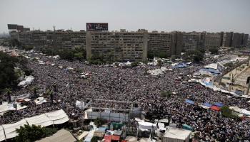 اعتصام رابعة العدوية العام الماضي (أرشيف GETTY)