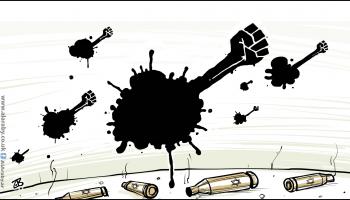 كاريكاتير اغتيال مقاومين / حجاج