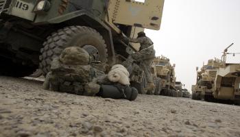 سياسة/القوات الأميركية في العراق/(علي السعدي/فرانس برس)