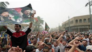 العراق-سياسة-ضغط نصر الله-اعتصام الصدر-04-04-2016