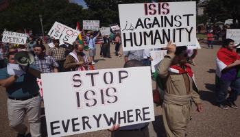 تظاهرات ضد داعش