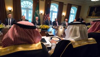 ترامب والسعودية اجتماع مارس 2018 غيتي