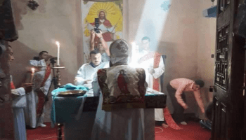مصر: كنيسة مارجرجس الأثرية تحتفل بظاهرة تعامد الشمس
