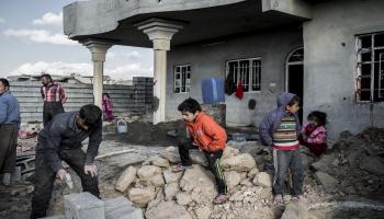 إعادة بناء منازل مدمرة في العراق/ Getty