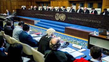 هولندا/سياسة/محكمة العدل الدولية/(جيري لابين/فرانس برس)