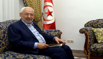 تونس/سياسة/راشد الغنوشي/(فتحي بلعيد/فرانس برس)