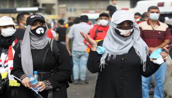 عراقيات في الاحتجاجات- فرانس برس