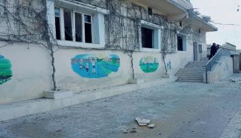 القصف طاول إحدى المدارس في بلدة التح السورية(فيسبوك)