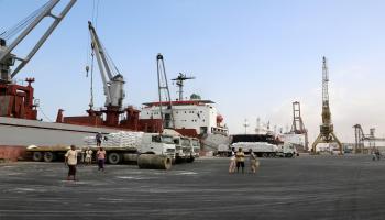 ميناء الحديدة في اليمن( فرانس برس)