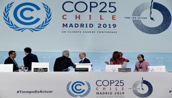 اختتم مؤتمر المناخ بلا نتائج تذكر (أوسكار ديلبوزو/فرانس برس)