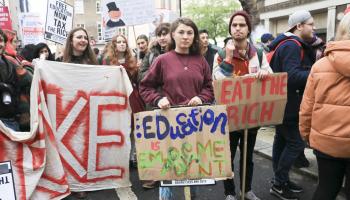 احتجاج طالبي في لندن - المملكة المتحدة - مجتمع