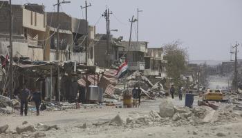 آثار الدمار في الموصل (نوي فالك نيلسن/Getty)