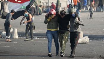مصابو احتجاجات العراق AHMAD AL-RUBAYE/AFP
