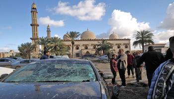 ليبيا/تفجيرات بنغازي/مسجد بيعة الرضوان/سياسة/عبد الله دوما/فرانس برس