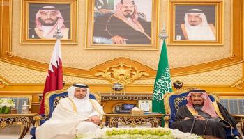 الملك سلمان ورئيس وزراء قطر-سياسة-واس