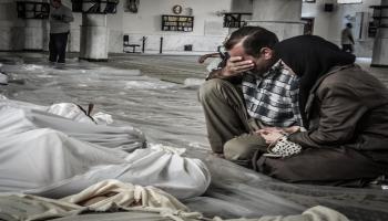 مجزرة الكيماوي في الغوطة عام 2013 (Getty)