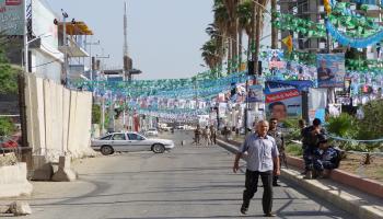 الترويج للمرشحين والحملات الانتخابية في العراق (مروان إبراهيم/فرانس برس)