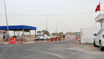 معبر راس جدير على الحدود التونسية الليبية (فرانس برس)