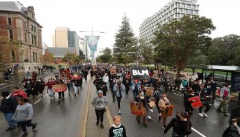 تظاهرات مناهضة للعنصرية في أستراليا-Getty