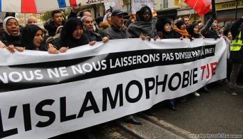 تظاهرة كفى إسلاموفوبيا في باريس 1- فرنسا - مجتمع