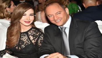 نانسي عجرم وزوجها فادي الهاشم (تويتر)