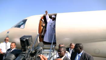 السودان البشير طائرة الأناضول