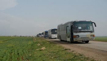 حافلات التهجير/الغوطة الشرقية/Getty
