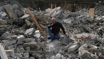 ركام منزل هدمه الاحتلال الإسرائيلي - فلسطين - مجتمع